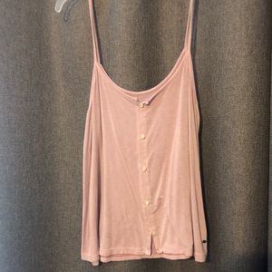 American eagle button down tank (blush pink)